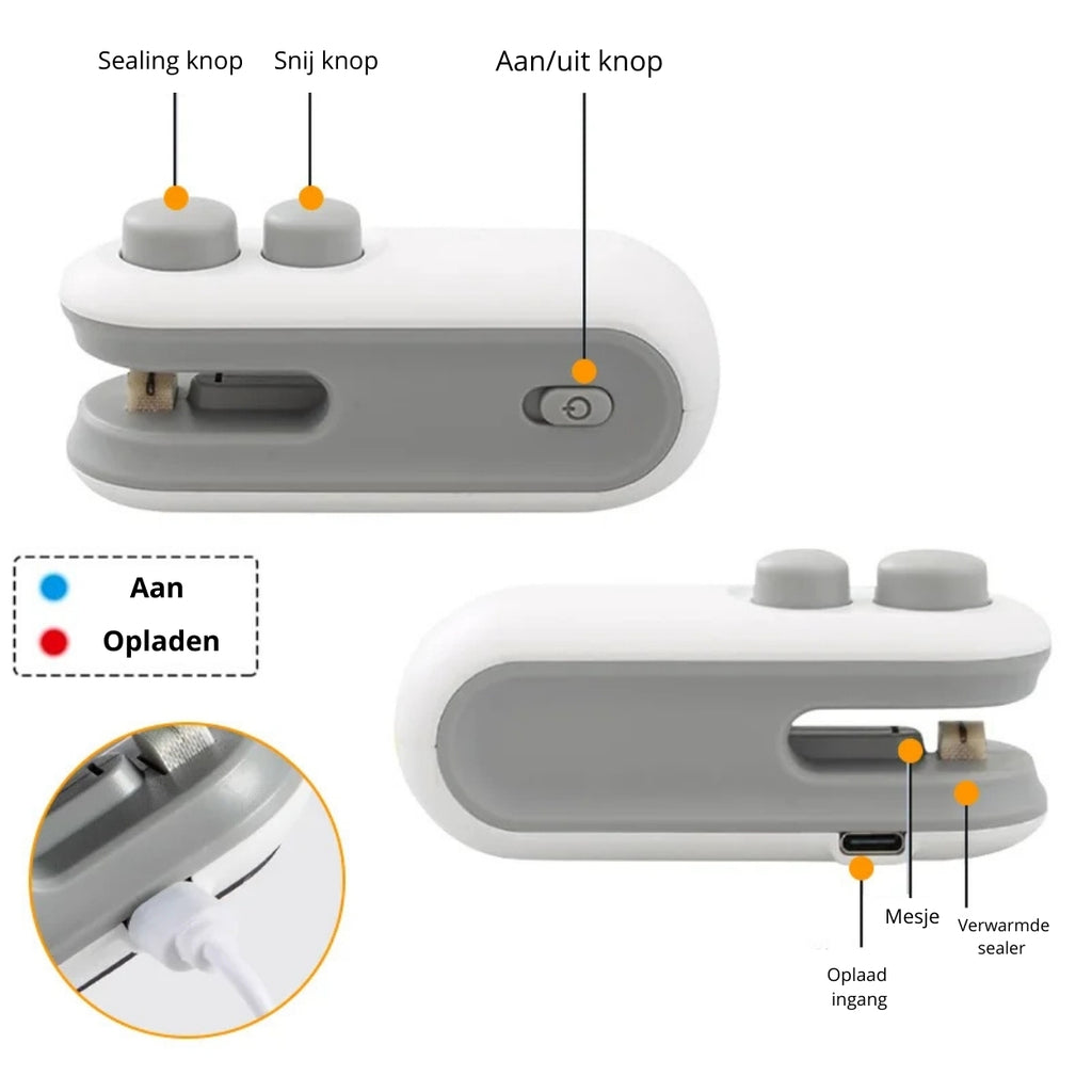 MiniSeal Pro – Nooit meer oude chips, koek of snacks