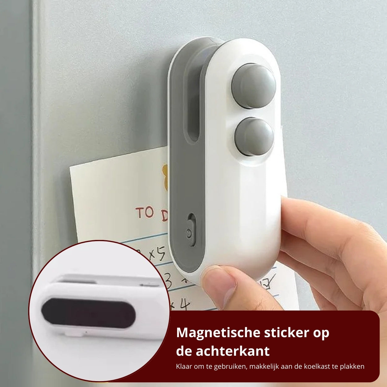 MiniSeal Pro – Nooit meer oude chips, koek of snacks