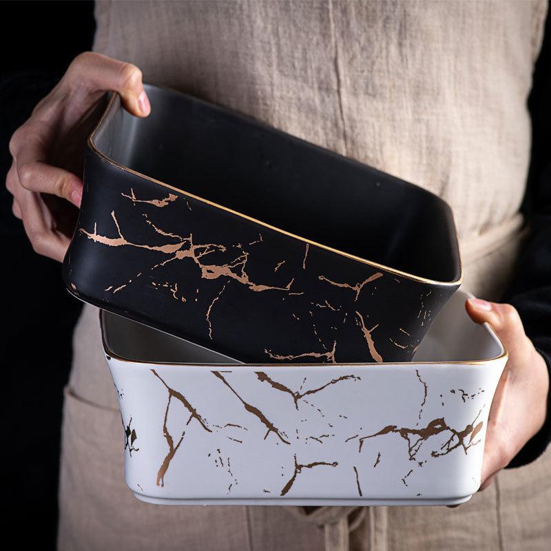 Stijlvolle Serveerschaal met Houten Onderstel – Europees Design