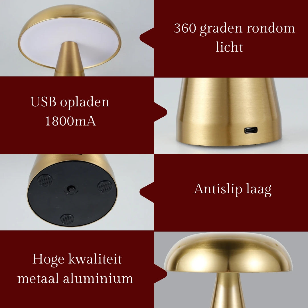 Mushroom Table Lamp – Luxe Moderne LED Tafellamp