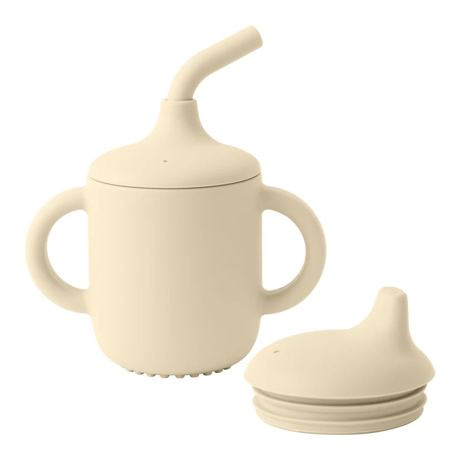 BabySip Duo – 2-in-1 Siliconen Stro- en Snackcup