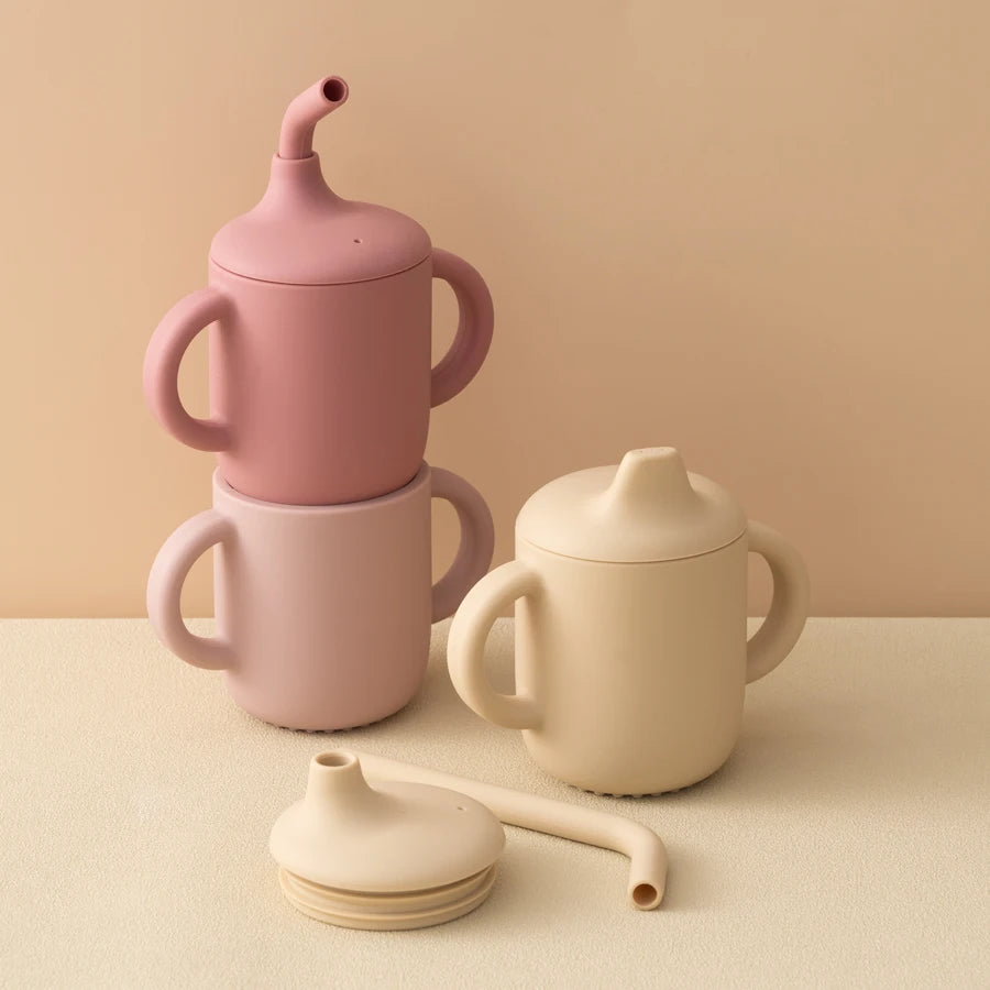 BabySip Duo – 2-in-1 Siliconen Stro- en Snackcup